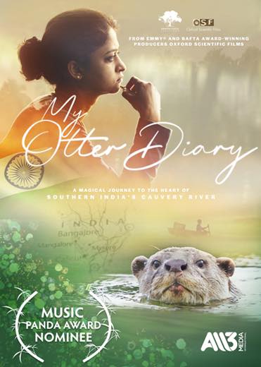 feel incredibly honoured and priveledged that the music I composed for ‘ My Otter Diary’ has been nominated for best music at the upcoming Wildscreen Film Festival in October.
Thanks so much to Caroline Hawkins, Anna Brett, Sughandhi and Ranar for bringing me on board.
brolly